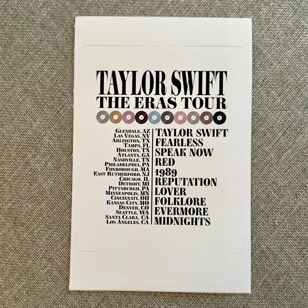 Era Album Concert Large Kiss-Cut Stickers